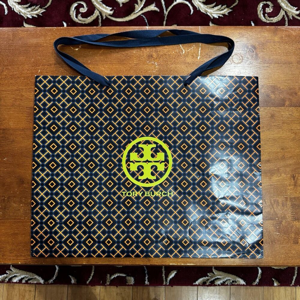Tory Burch Large Gift Shopping Tote Bag Authentic 16 x 12" x 6" - Picture 2 of 10